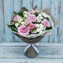 Букет цветов из:  Герберы, Альстромерии и Хризантемы #REPLACE_PRED# Заречье