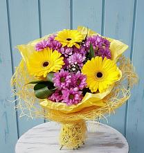 Букет цветов из:  Хризантемы и Герберы в Заречье