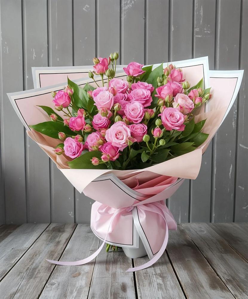 Букет Розовый кустик в Заречье