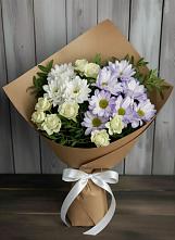 Букет цветов из:  Хризантемы и Розы в Заречье
