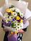 Букет цветов из: Ирисы, Хризантемы и Розы в Заречье