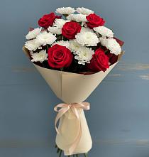 Букет цветов из:  Розы и Хризантемы в Заречье