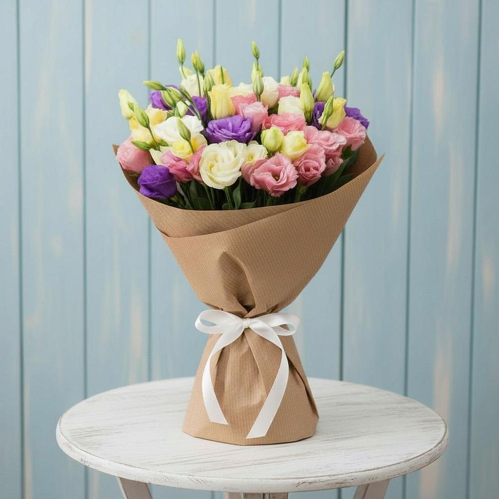 Букет цветов из: Лизиантусы в Заречье