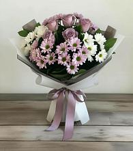 Букет цветов из:  Хризантемы и Розы в Заречье