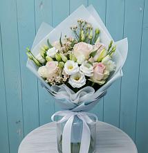 Букет цветов из:  Розы и Лизиантусы #REPLACE_PRED# Заречье