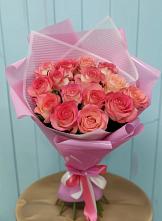 Букет 15 Розовых роз Равель в Заречье