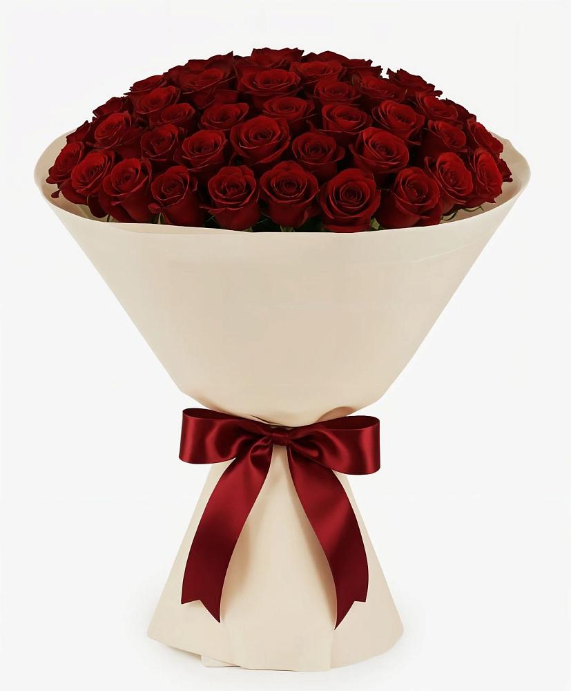 Букет 101 Бордовая роза Блэк Бакарра в Заречье