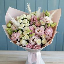 Букет цветов из:  Альстромерии и Розы в Заречье