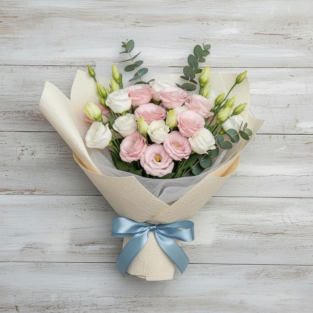 Букет цветов из: Лизиантусы в Заречье